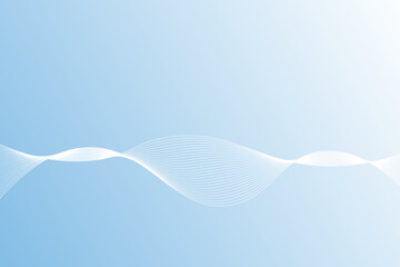 Blue and white abstract wave background.