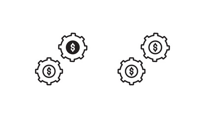 Gear icon design with white background stock illustration