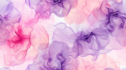 Whimsical Floral Background for Mother's Day Generative AI