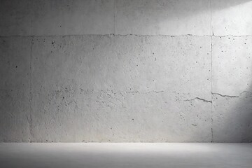 Naklejka premium White Raw Concrete Wall Texture Background with Spotlight.