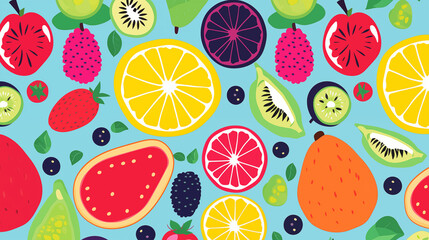 Fruit Image, Pattern Style, For Wallpaper, Desktop Background, Smartphone Cell Phone Case, Computer Screen, Cell Phone Screen, Smartphone Screen, 16:9 Format - PNG