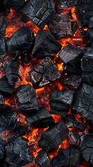 Textured carbon blaze: Manufacturing illustration