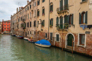 View of the Campo de l'Abazia of the Rio de la Guerra in Venice