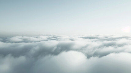 Obraz premium Fading fog, misty gray into a clear white sky