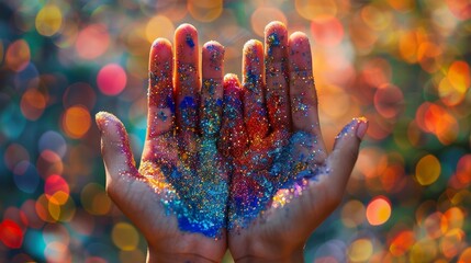 Pointillism of A social media challenge encouraging users to create artwork or stories inspired by the concept of rodentzilla, sparking creativity and imagination,Film Camera photo