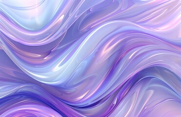 Abstract background with smooth wavy lines in pastel colors, purple and blue, for presentation design
