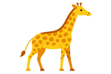 giraffe cartoon vector illustration