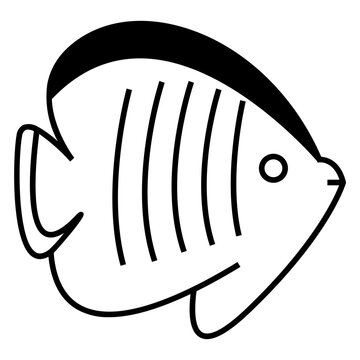 recommend clip art: Fish or seafood icon for food apps and websites