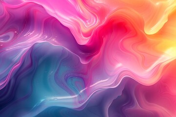 Obraz premium Neon glowing techno lines, hi-tech futuristic abstract background template