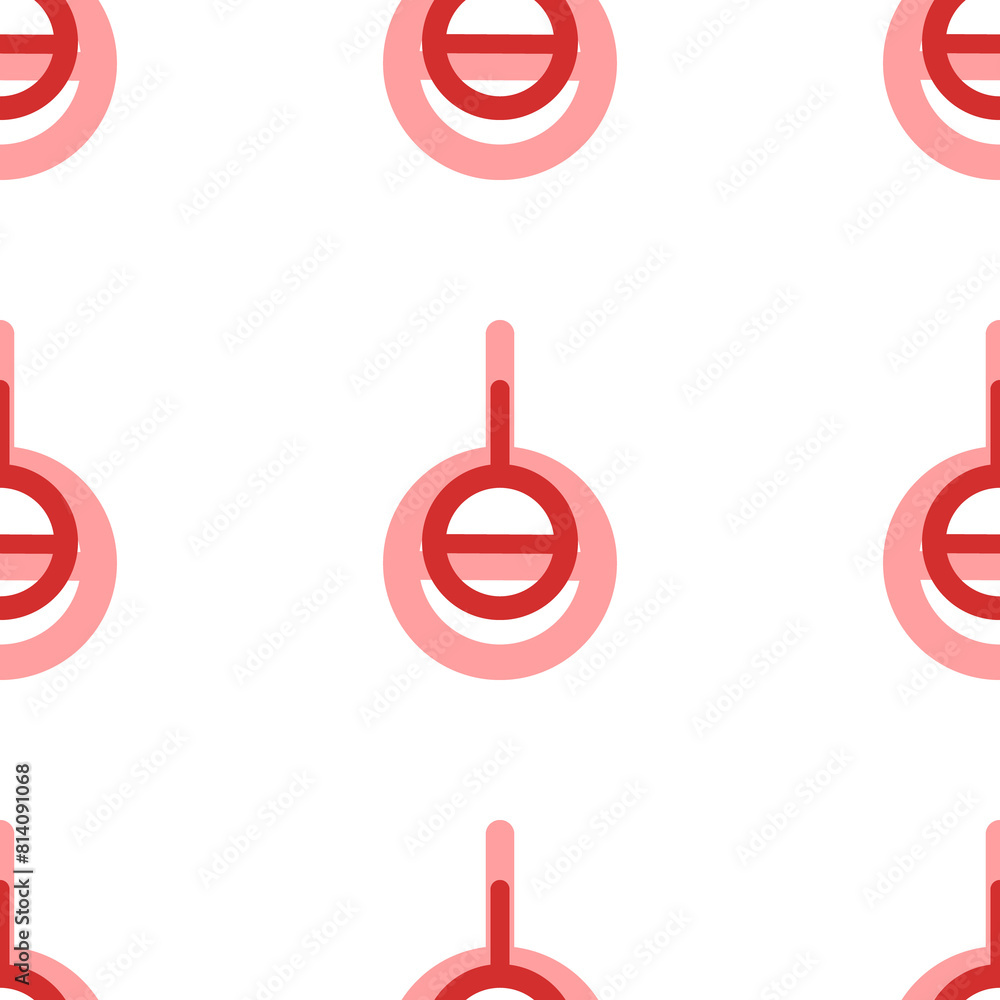 Poster seamless pattern of large isolated red agender symbols. the elements are evenly spaced. illustration