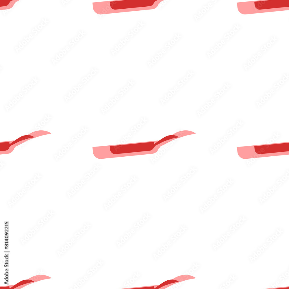 Aufkleber seamless pattern of large isolated red pan symbols. the elements are evenly spaced. illustration on 