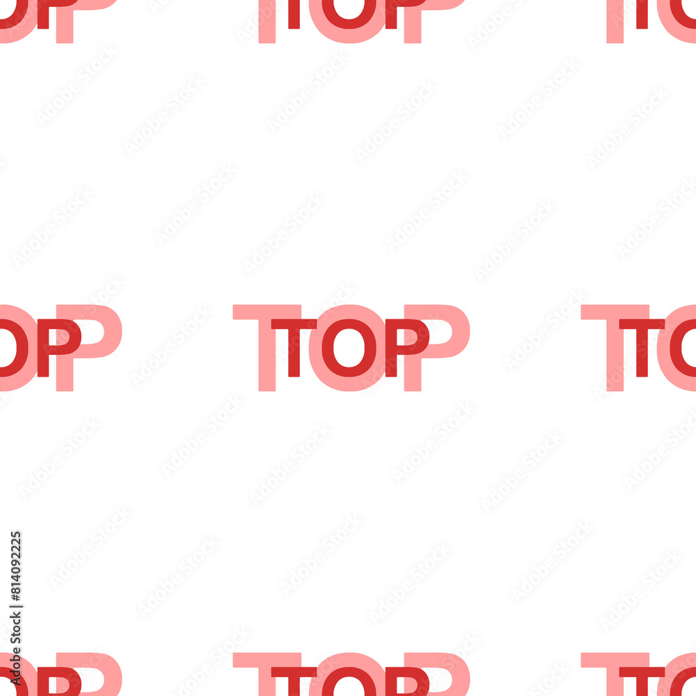 Aufkleber seamless pattern of large isolated red top symbols. the elements are evenly spaced. illustration on 