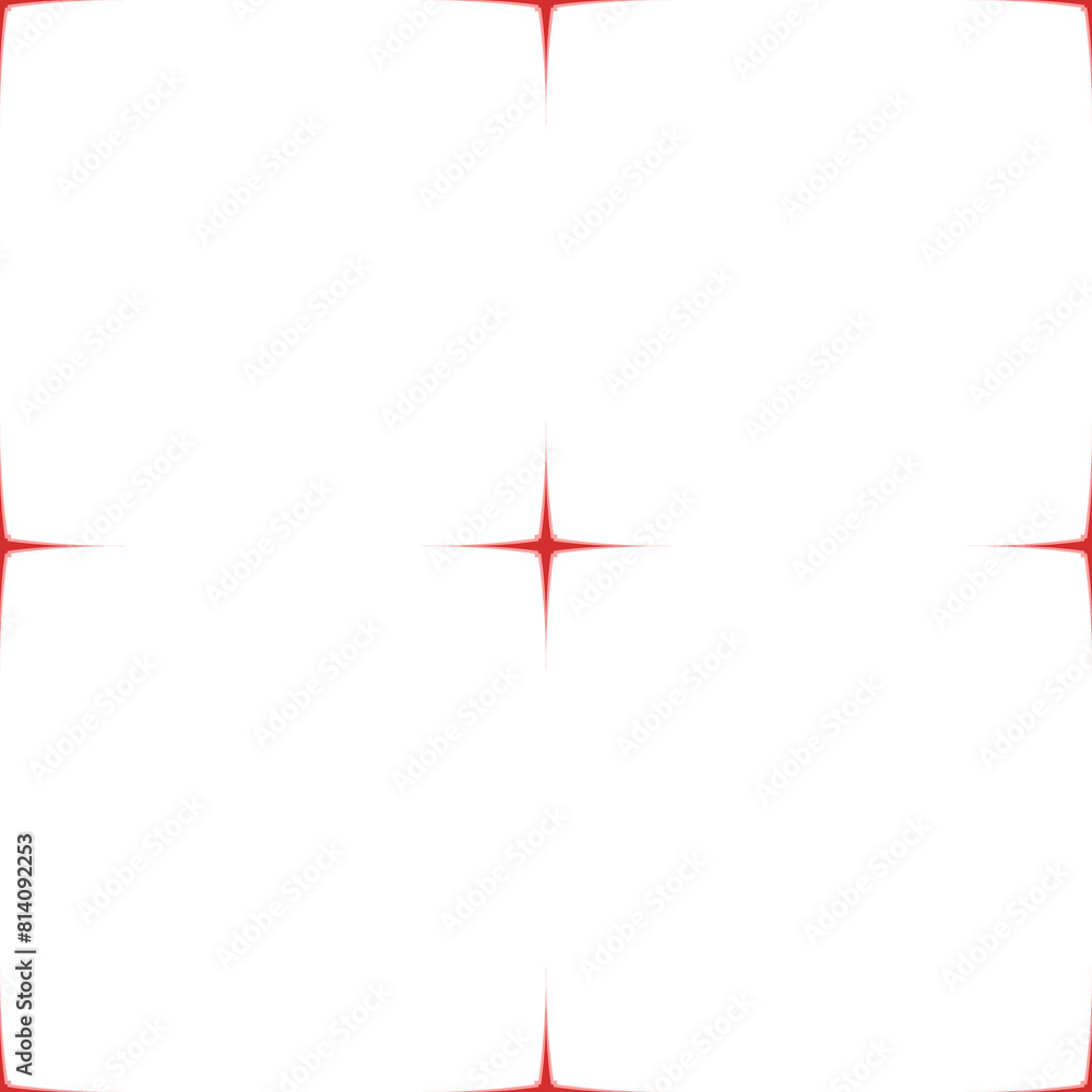 Poster seamless pattern of large isolated red abstract star symbols. the elements are evenly spaced. illust