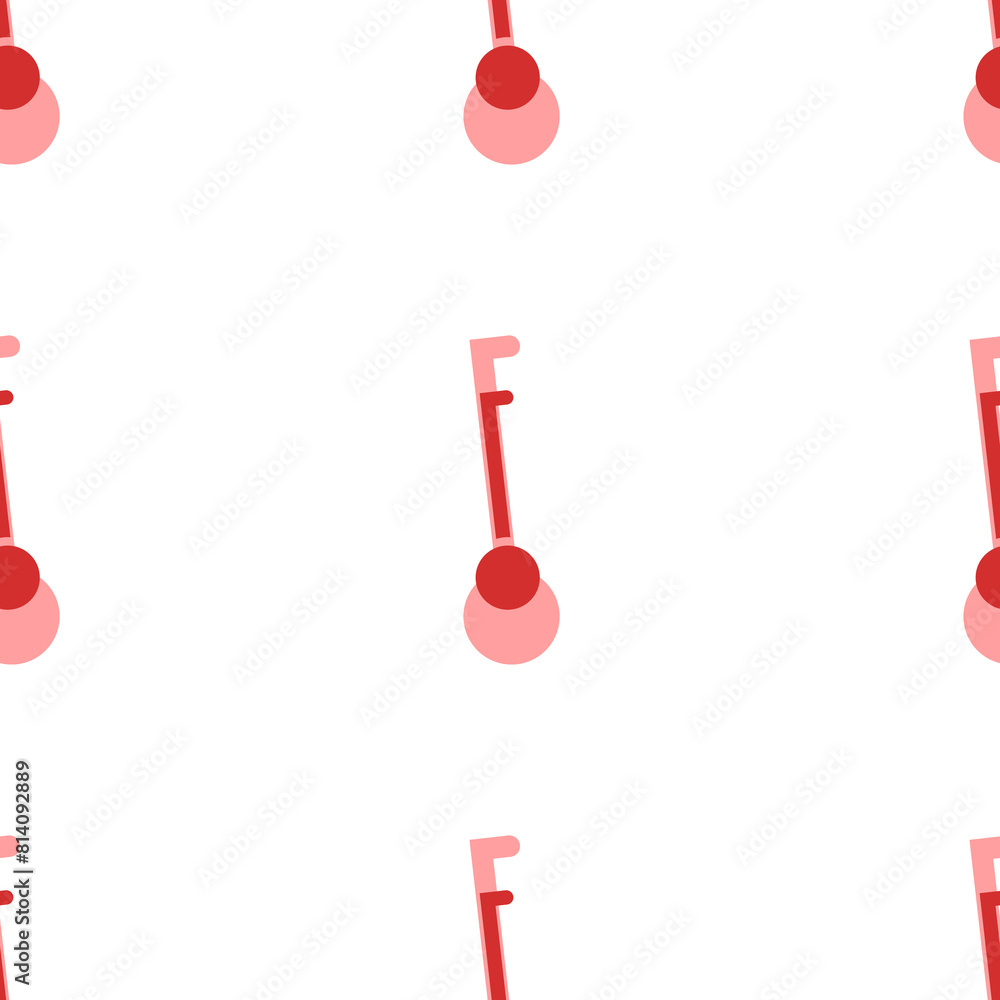 Poster seamless pattern of large isolated red gyroscooters. the elements are evenly spaced. illustration on
