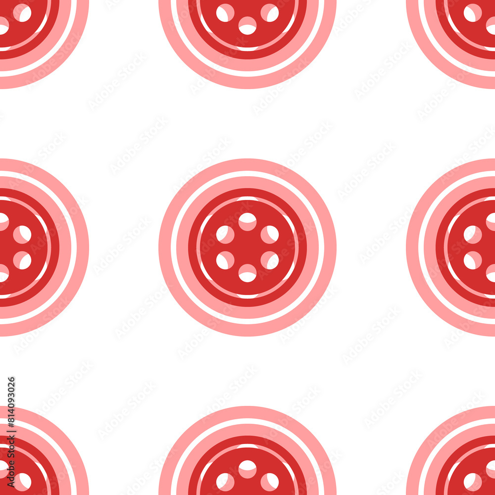 Poster seamless pattern of large isolated red optic cable symbols. the elements are evenly spaced. illustra