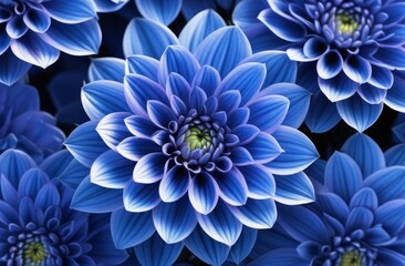 Obraz premium Blue inspiration: the beauty of celestial shades in the floral world