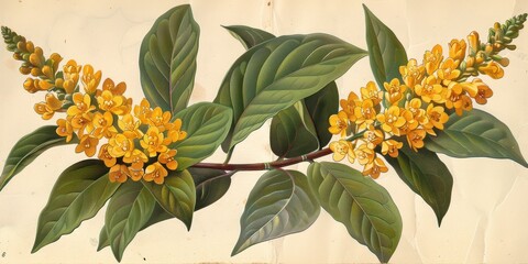 Golden Blossoms: A Sunlit Symphony