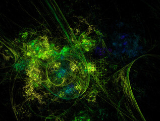 Imaginatory fractal abstract background Image