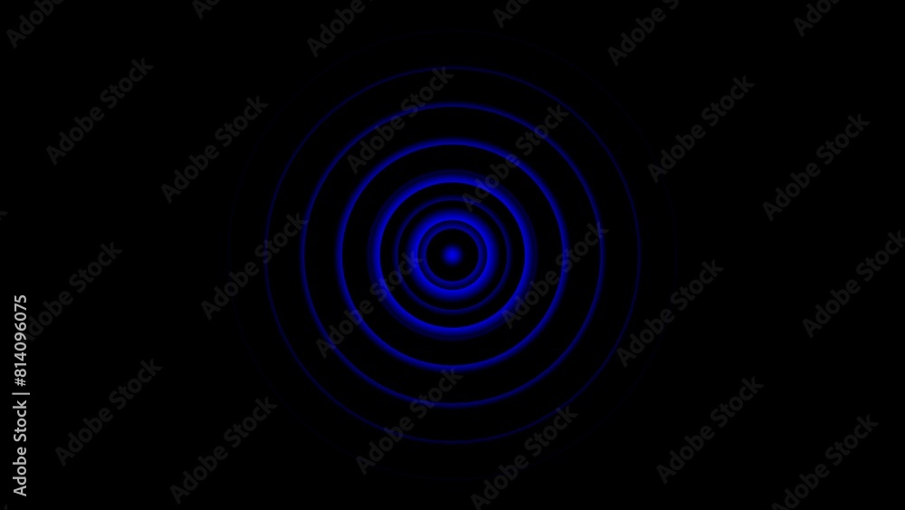 Poster signal concentric circles. sonar sound waves isolated on white background. sonar sound waves.