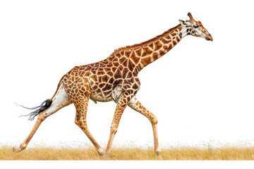 Naklejka premium giraffe isolated on white