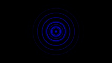 Signal concentric circles. Sonar sound waves isolated on white background. Sonar sound waves.