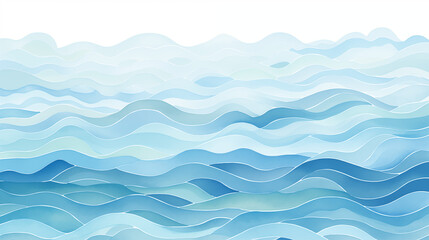 Ocean Image, Pattern Style, For Wallpaper, Desktop Background, Smartphone Phone Case, Computer Screen, Cell Phone Screen, Smartphone Screen, 16:9 Format - PNG