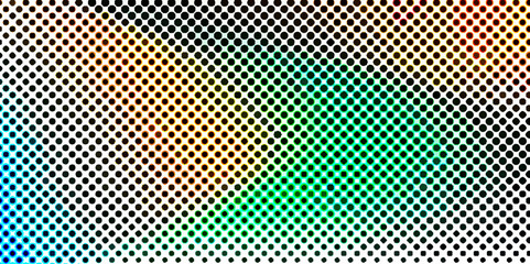 Seamless abstract gradient multicolored rainbow halftone dots background, halftone artistic background pop art template texture vector illustration for design element, texture of wavy dots pattern.