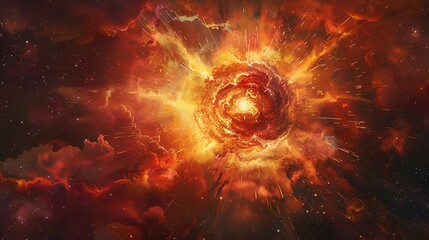 Fototapeta premium The explosion of a star.