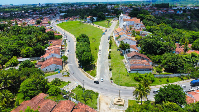 Vista a&eacute;rea do S&iacute;tio Hist&oacute;rico de Igarassu