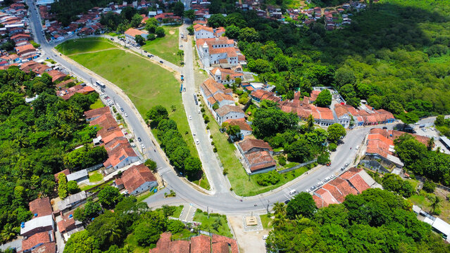 Vista a&eacute;rea do S&iacute;tio Hist&oacute;rico de Igarassu