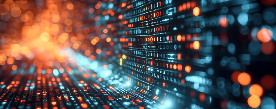 Abstract background with computer code. Programming concept.