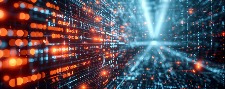 Abstract background with computer code. Programming concept.