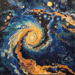 Stardust Odyssey A Milky Way Illustration