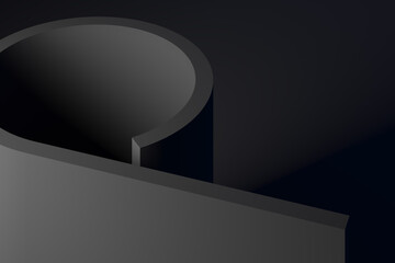 Minimalism abstract background. 3D illustration. 