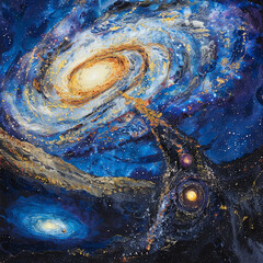 Stardust Odyssey A Milky Way Illustration