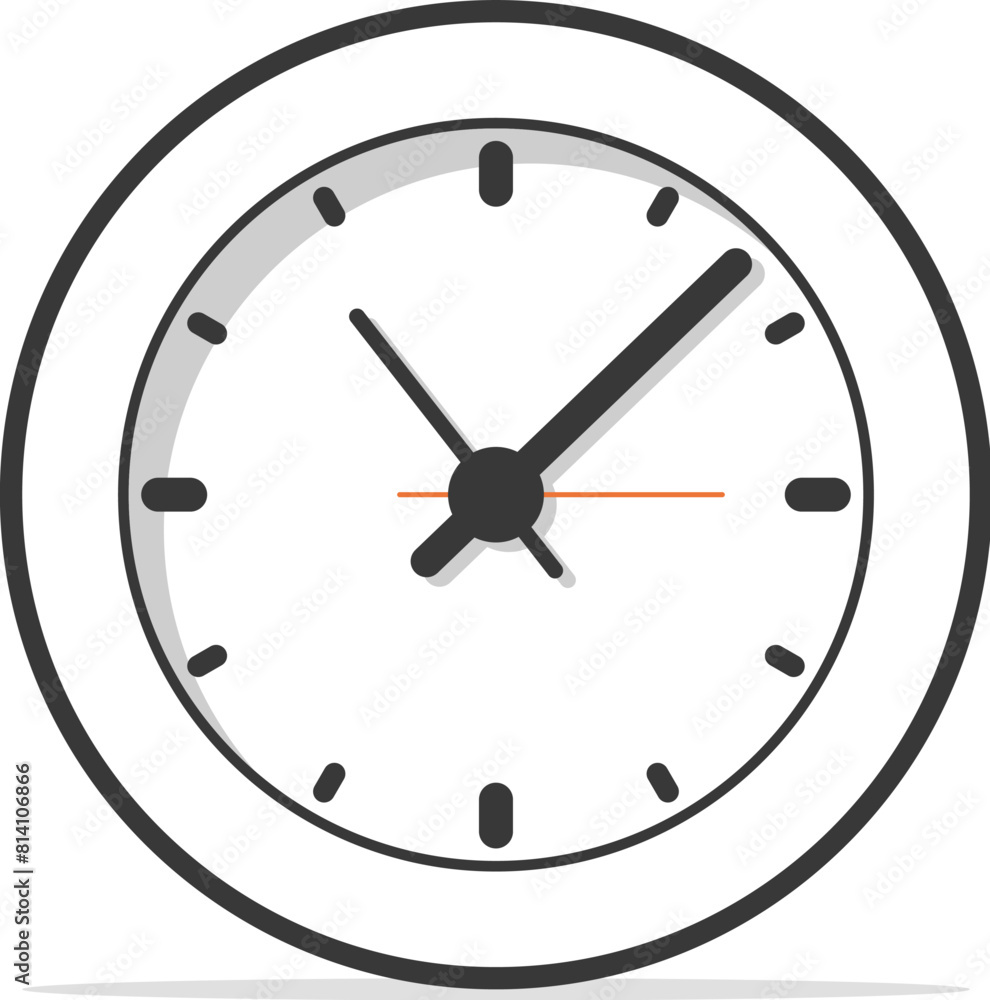 Poster vector wall clock face without numbers