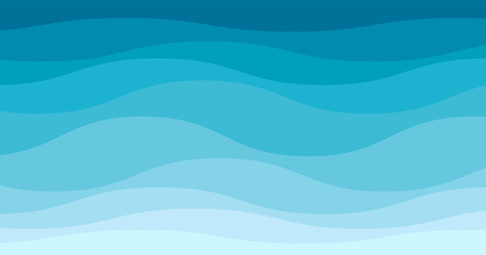vector blue abstract ocean water waves