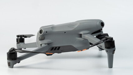 Modern gray drone aircraft