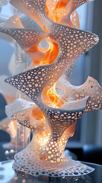 An alien civilization's 3D printed coral reef structure