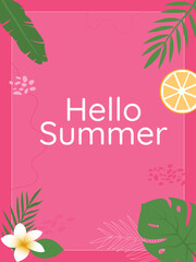 summer poster hello summer