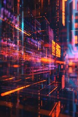 Immerse yourself in the captivating world of digital dreams, where vibrant hues dance in harmony, creating a mesmerizing symphony of light and color.