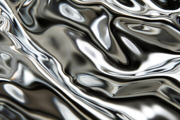 Pure silver texture with a cold, metallic sheen and smooth polish.