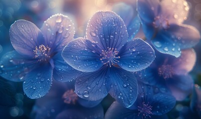 Mystic Floral Arrangement with Violets and Cedarwood Generative AI