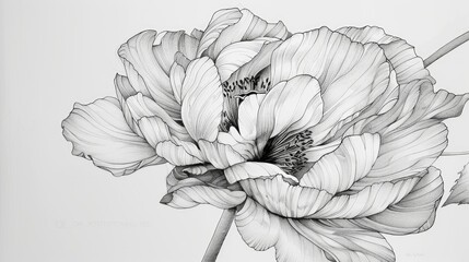 Delve into the artistry of outline drawings, from intricate flower outlines to lifelike animal sketches.