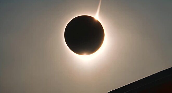 Video of a solar eclipse.