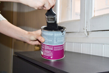 painting and renovating old furniture