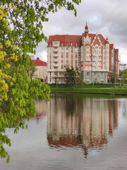 Naklejka premium A spring postcard from Konigsberg