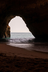 Views of the Ocean and Sky from the Benagil Caves in Albufiera Portugal