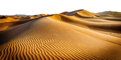 stunning desert landscape dunes sand mountains wavy sand surface transparent background
