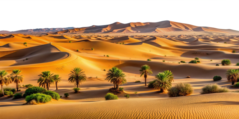 stunning desert landscape dunes sand mountains wavy sand surface transparent background
